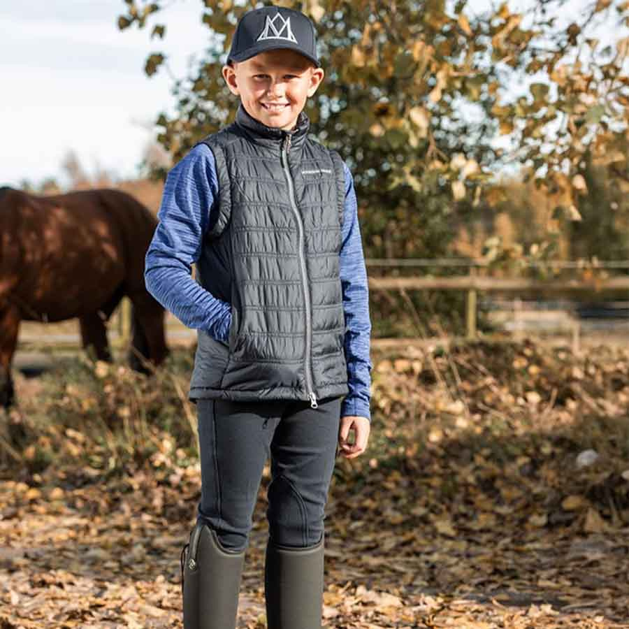 Pantalon d'équitation Enfant/Junior Kidd Knee Grip Bleu Marine