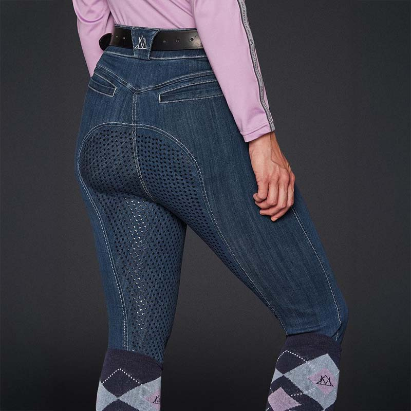 Pantalons d'équitation Dream Denim Full Seat Bleu