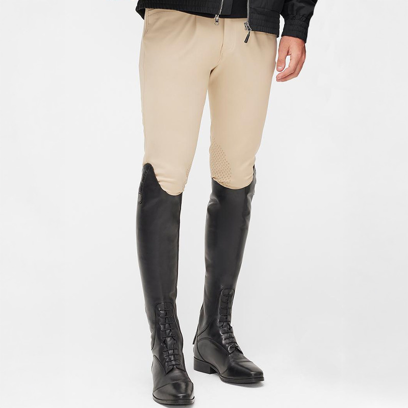 Pantalon d'équitation homme Edward Knee Grip Beige