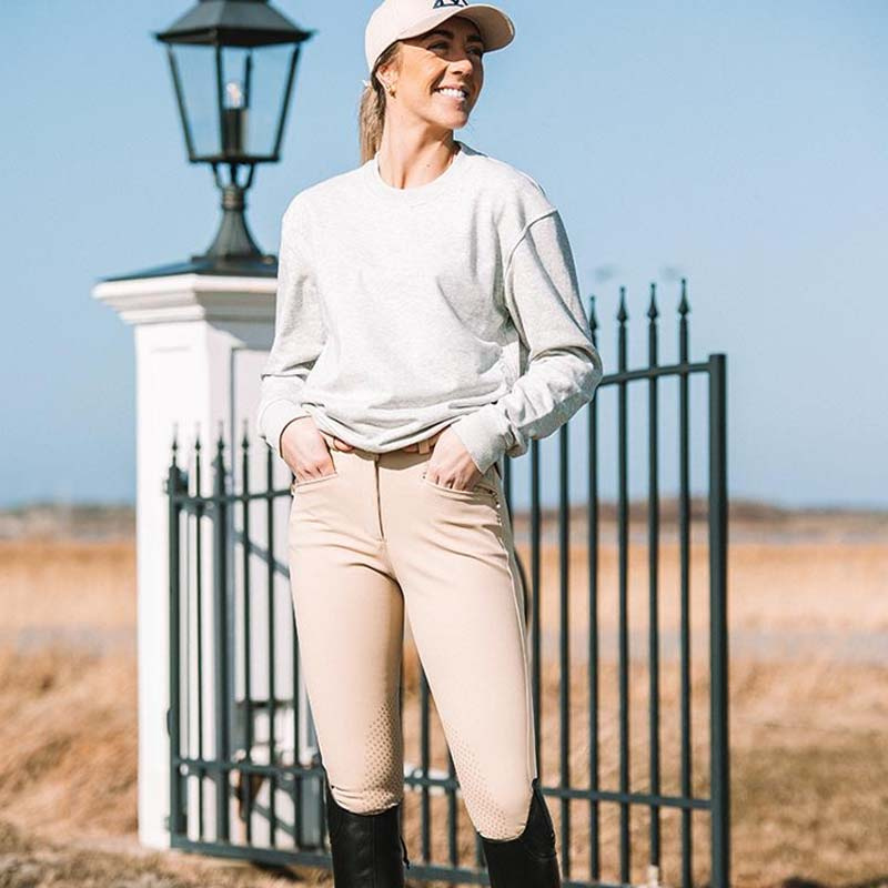 Pantalons d'équitation Diana Knee Grip Beige
