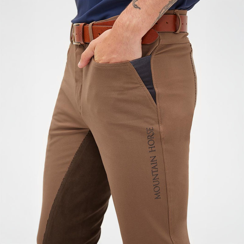 Pantalon d'équitation homme Baldur Jodhpurs Full Grip Taupe