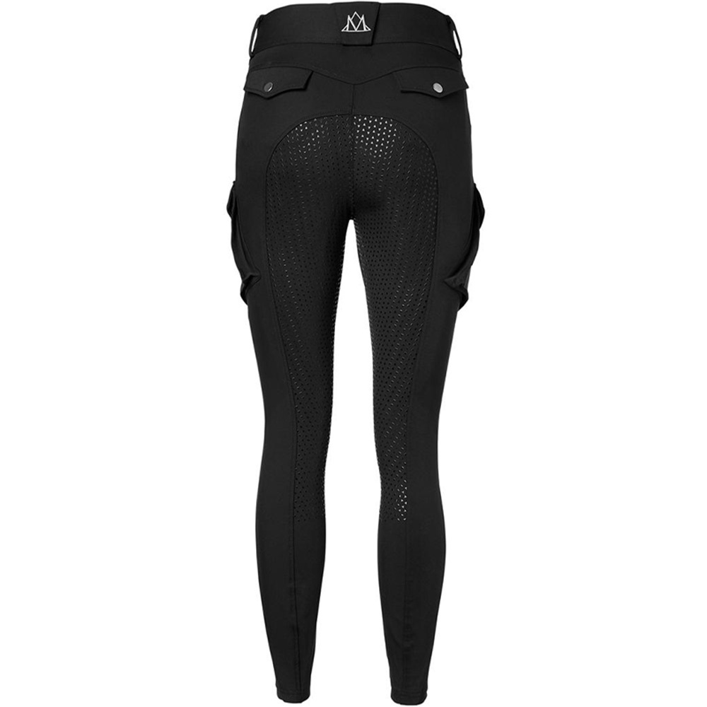 Pantalon d'équitation Estelle Cargo Full Grip Noir