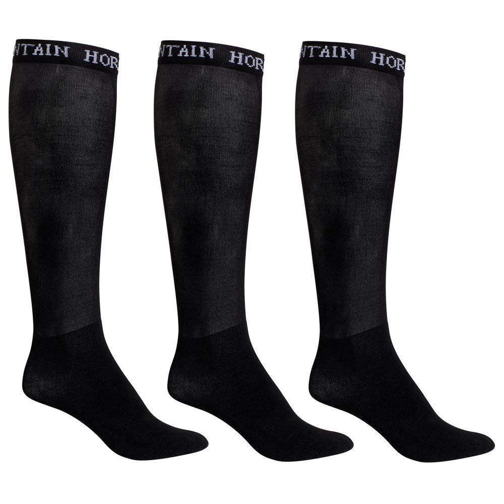 Chaussettes de bottes 3-pack Noir