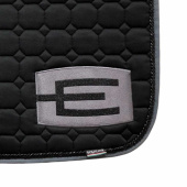 Tapis de selle E-logo Noir Gris/Noir Tapis de selle E-logo Noir Gris/Noir