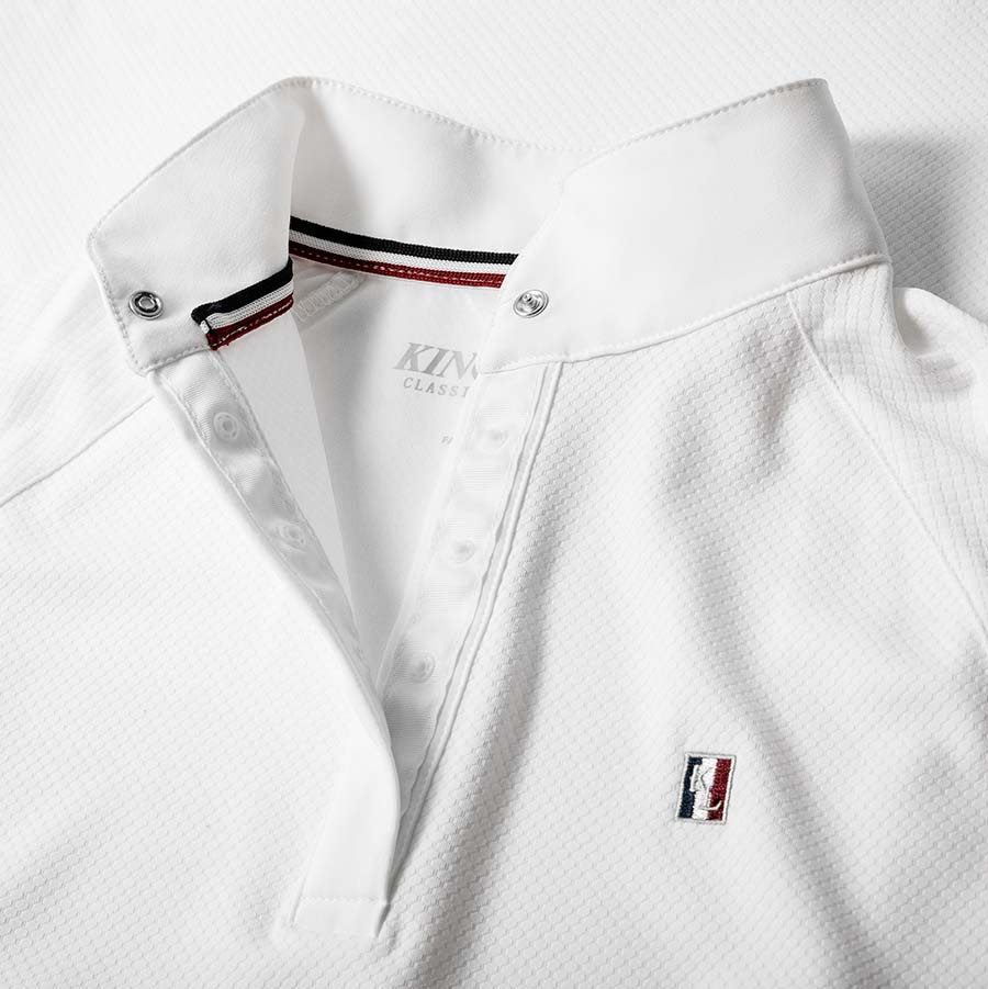 Top de compétition Enfant/Junior Classic Short Sleeve Girls Blanc