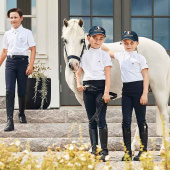 Top de compétition Enfant/Junior Classic Short Sleeve Girls Blanc Top de compétition Enfant/Junior Classic Short Sleeve Girls Blanc