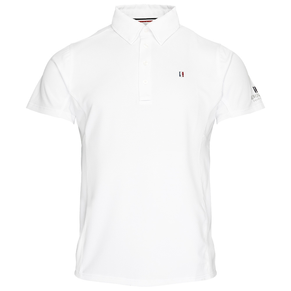 Top de compétition Barn/Junior Classic Short Sleeve Boys Blanc