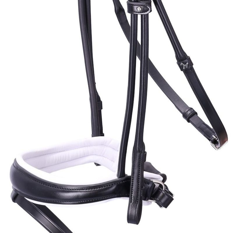 Bridon de dressage Isabell Werth Satchmo Noir/Blanc