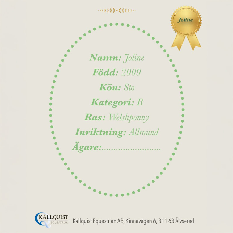 Cheval-bâton Joline