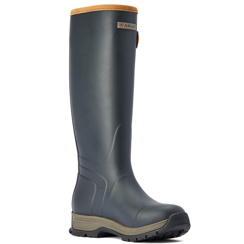 Bottes d'équitation caoutchouc isolées Burford Bleu Marine  