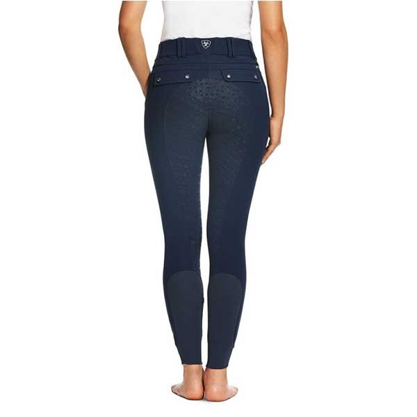 Pantalon d'équitation Tri Factor Full Grip Bleu Marine