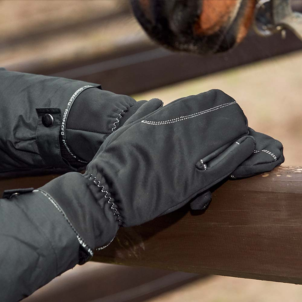 Gants d'hiver Colt Noir à trois doigts
