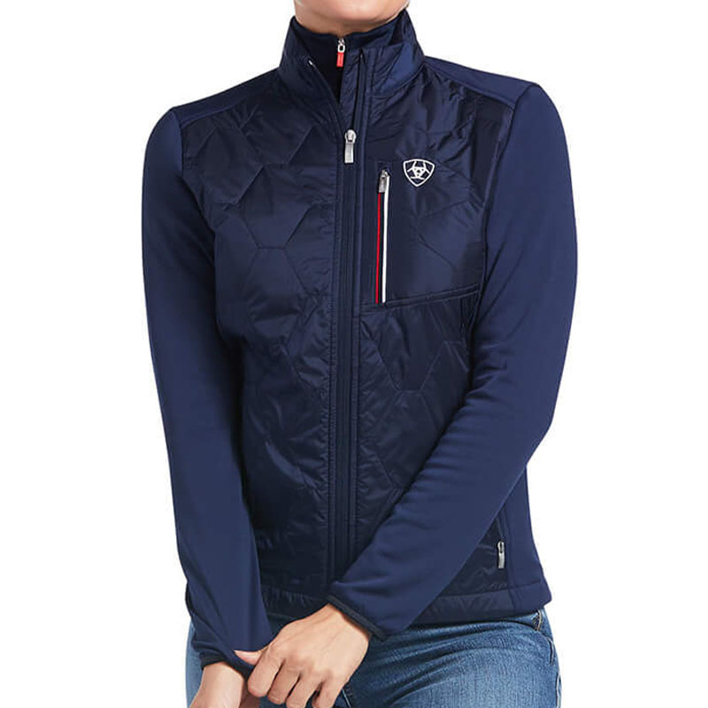 Veste d'équitation Fusion Insulated Team Bleu Marine