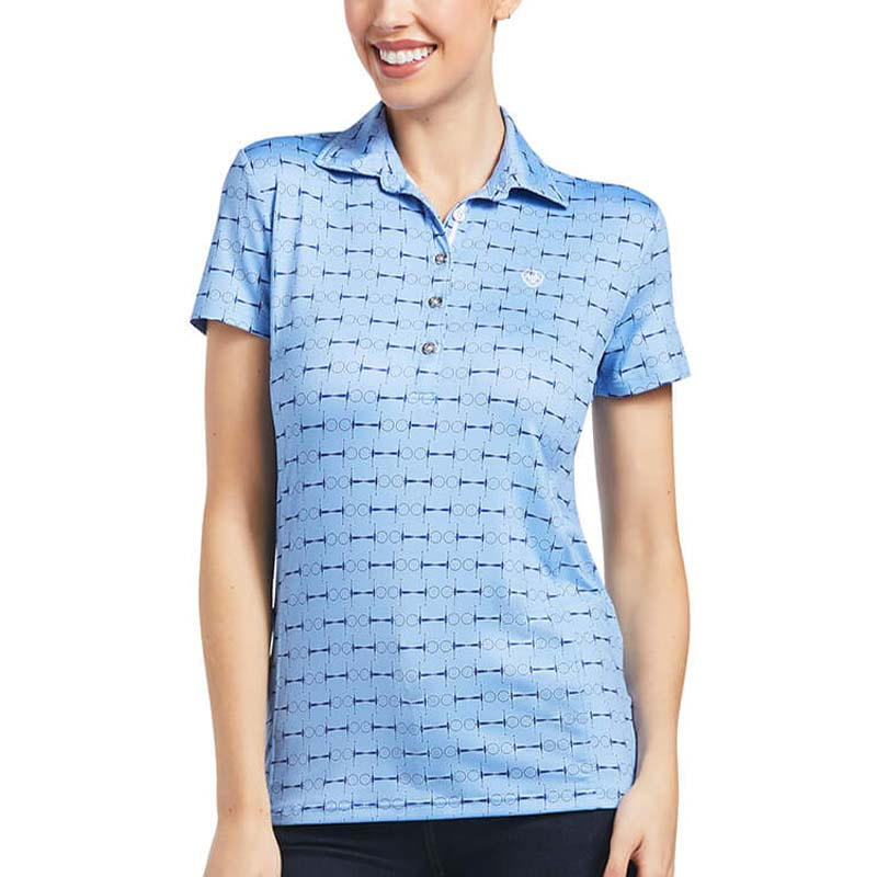 Polo Motif Full Cheek Print Bleu