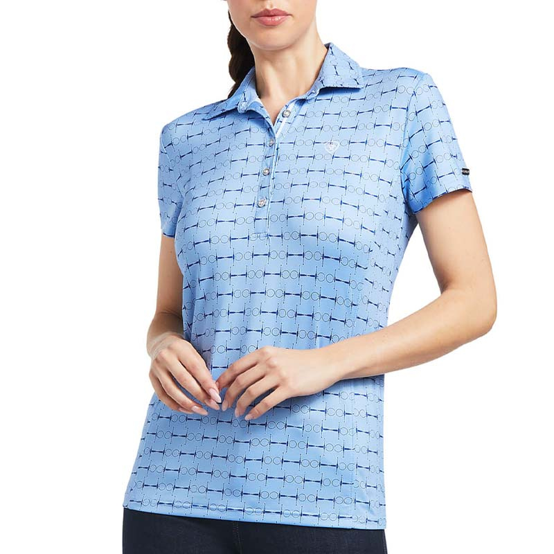 Polo Motif Full Cheek Print Bleu
