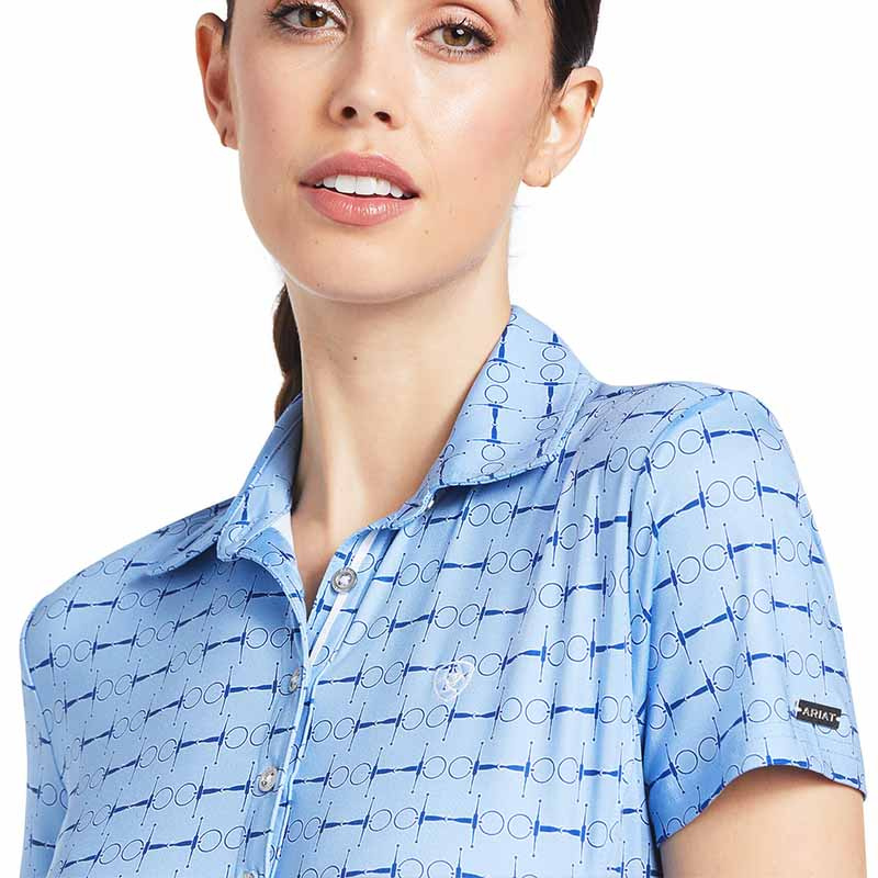 Polo Motif Full Cheek Print Bleu