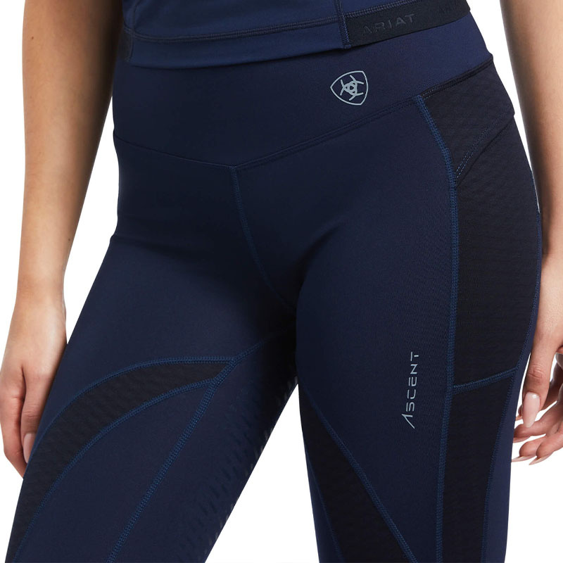 Leggings d'équitation Ascent à demi adhérents Bleu Marine