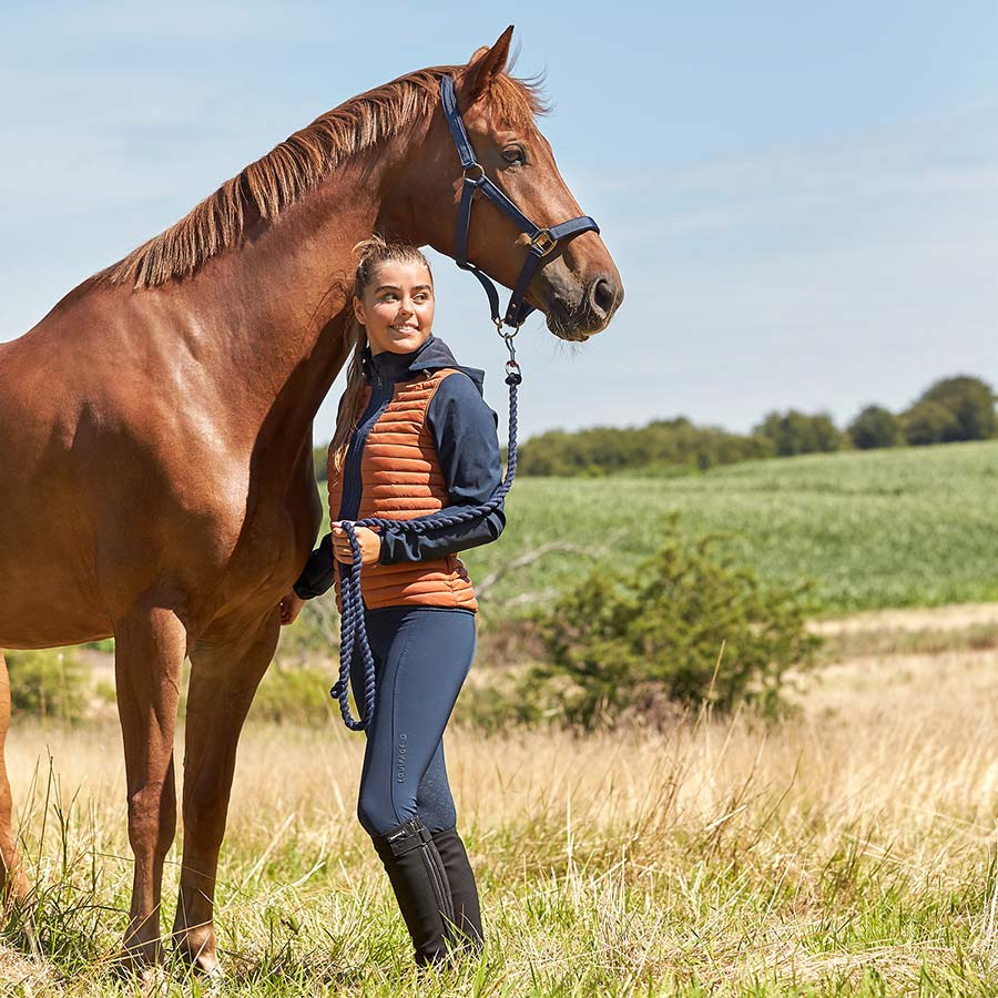 Leggings d'équitation Finley Full Grip Bleu Marine