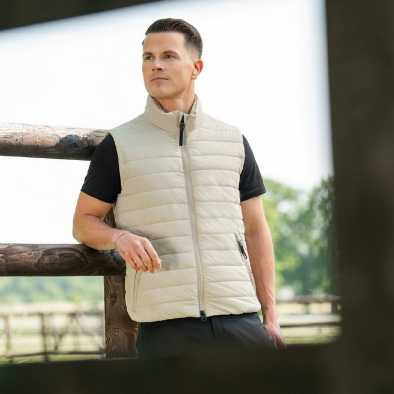 Gilet Quilted Core Men Beige