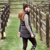 Gilet d'Équitation Long Jill Marron