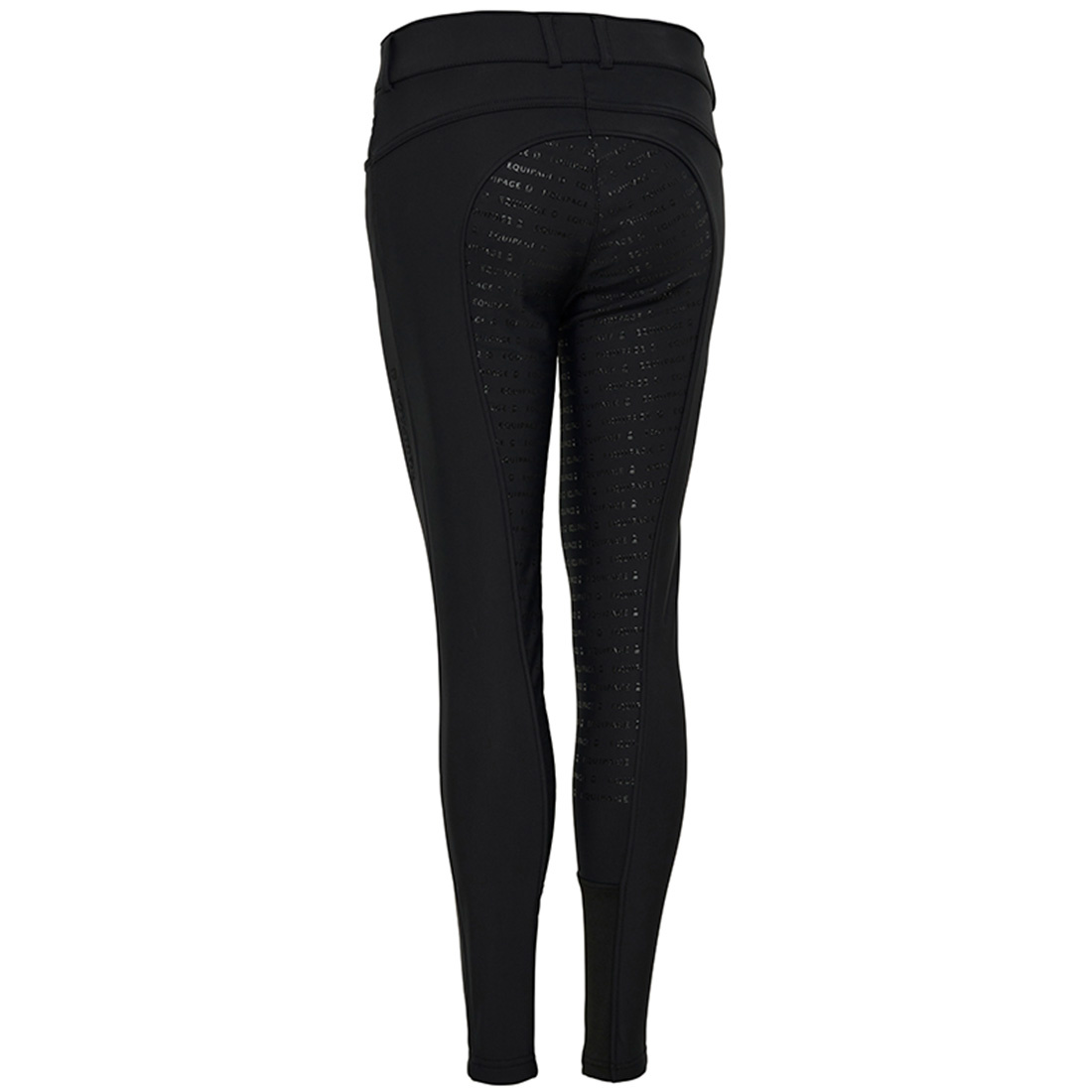 Pantalons d'équitation d'hiver Janet Softshell Intégraux Noir