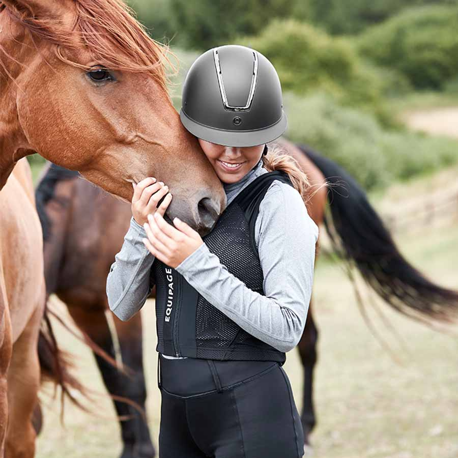 Casque d'équitation Kaia Wide Brim Noir Small