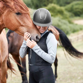 Casque d'équitation Kaia Wide Brim Noir Small Casque d'équitation Kaia Wide Brim Noir Small