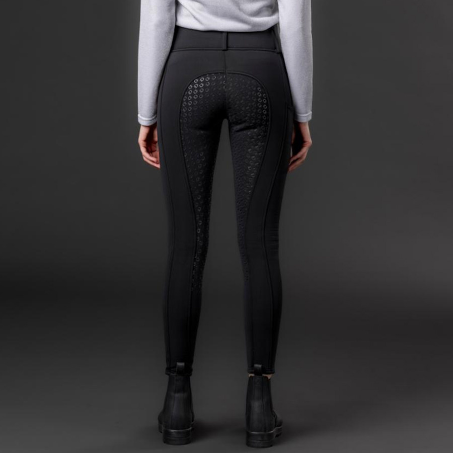Culotte d'Équitation Hiver Selena Grip Complet Noir