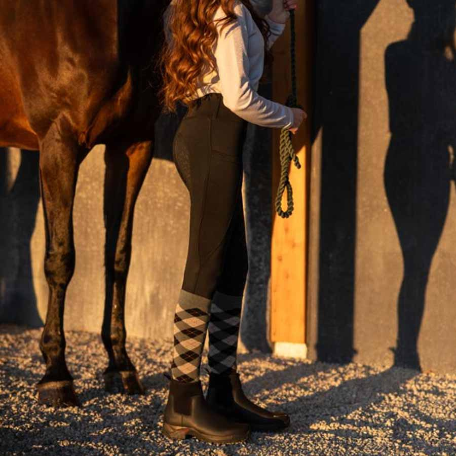 Culotte d'Équitation Hiver Selena Grip Complet Noir