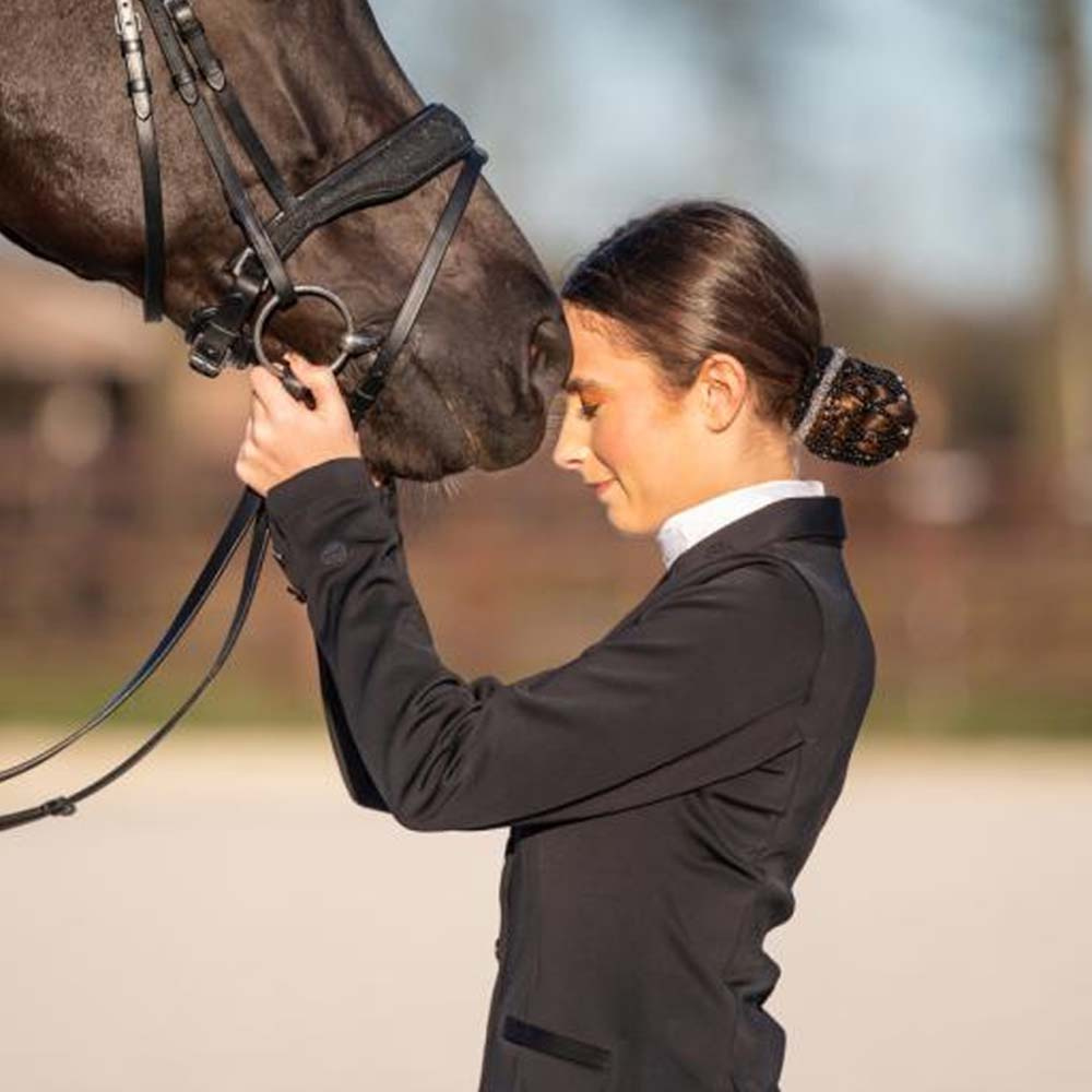 Élastique à Cheveux Saylene Crystals Argent