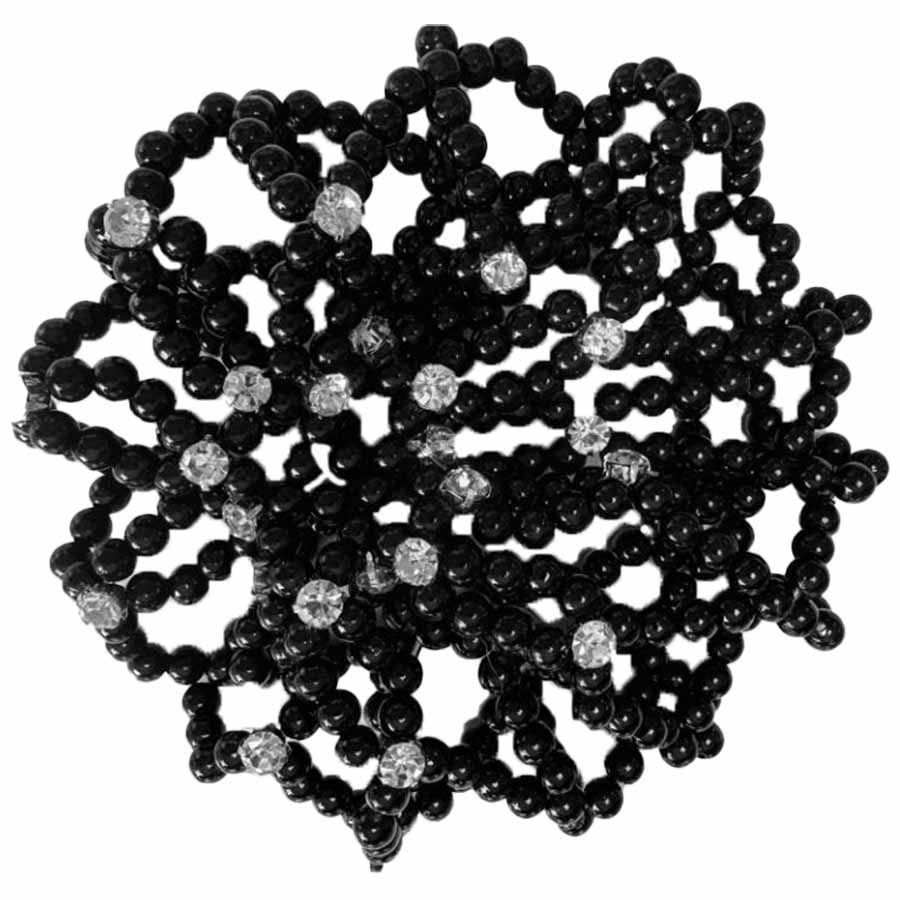 Filet à Cheveux Saga Pearls Noir