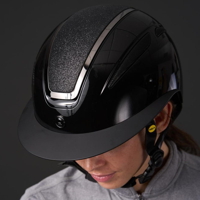 Casque d'Équitation MIPS Guardian Glossy Noir