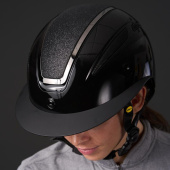 Casque d'Équitation MIPS Guardian Glossy Noir Casque d'Équitation MIPS Guardian Glossy Noir