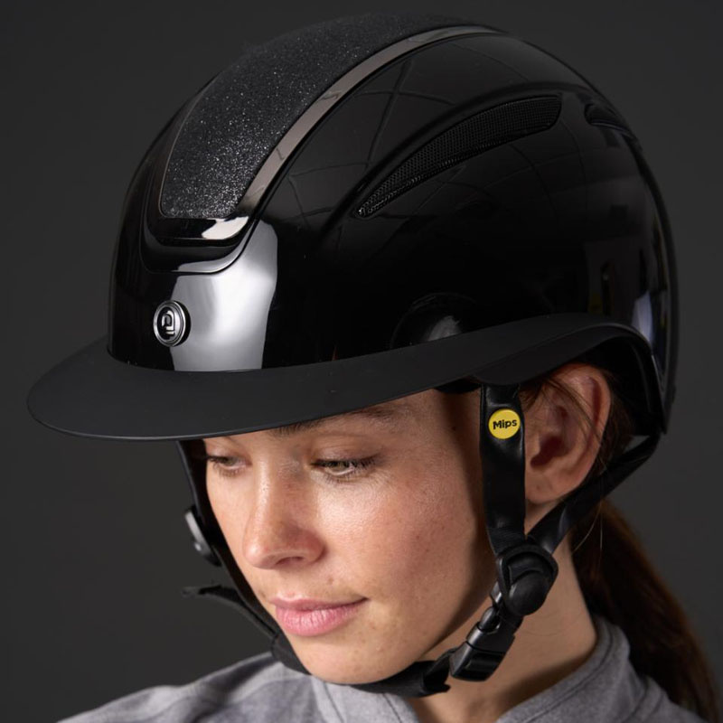 Casque d'Équitation MIPS Guardian Glossy Noir