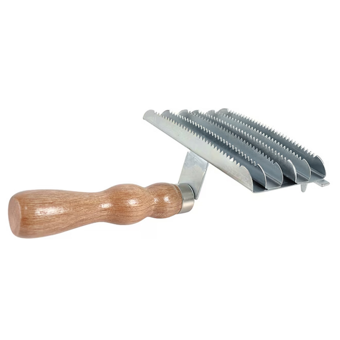 Racloir Metall Trähandtag Marron