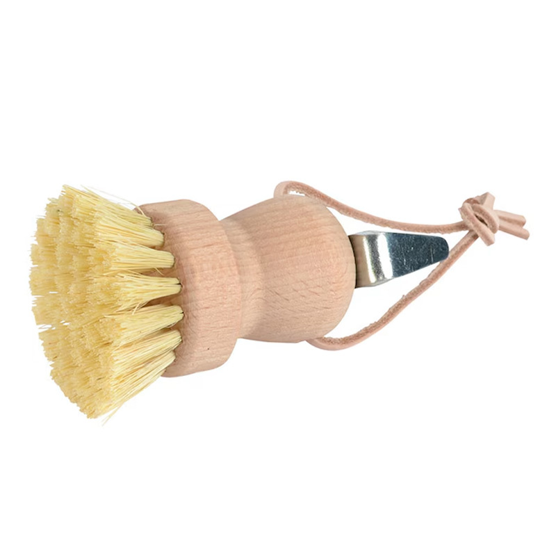 Brosse à sabot avec grattoir à sabot Rund Marron