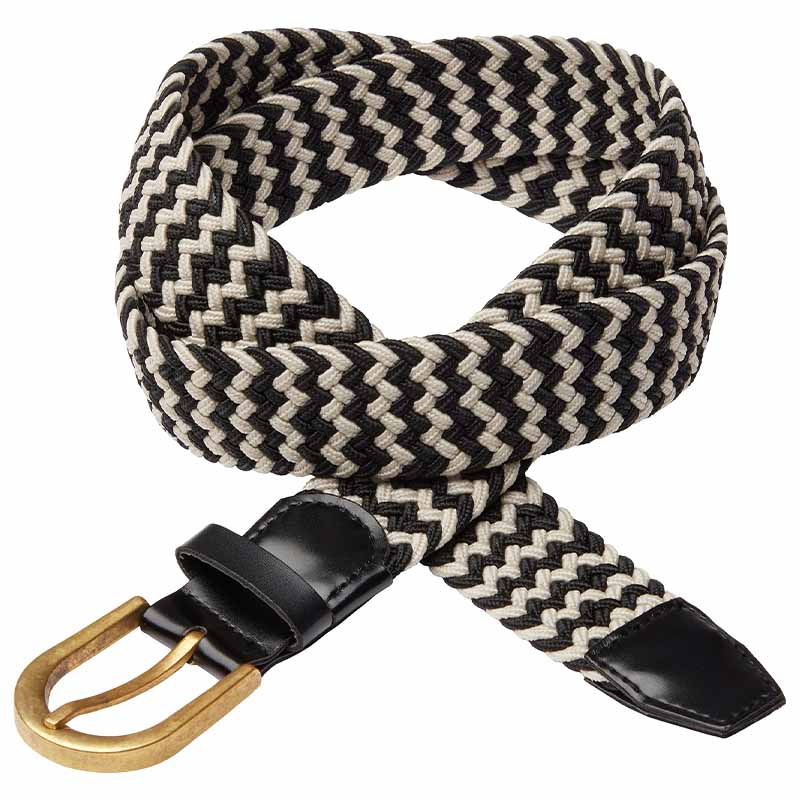 Ceinture Tri-Color Noir