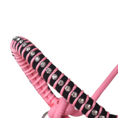 Halter en corde avec rênes Combi Liberty Rose Clair Halter en corde avec rênes Combi Liberty Rose Clair