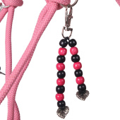 Halter en corde avec rênes Combi Liberty Rose Clair Halter en corde avec rênes Combi Liberty Rose Clair