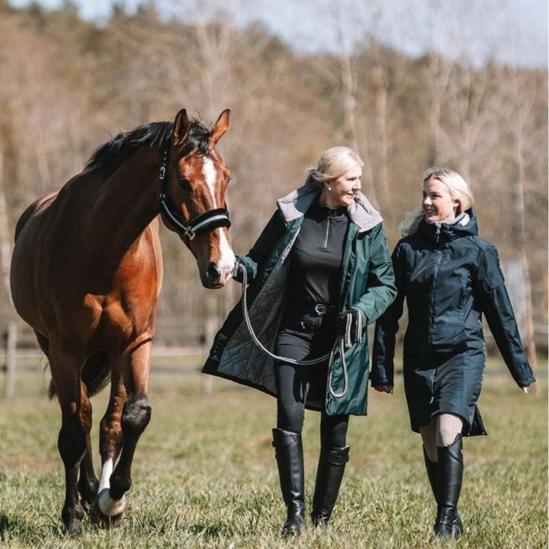 Parka d'équitation Grace Bleu Marine
