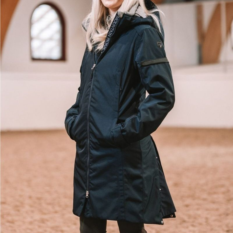 Parka d'équitation Grace Bleu Marine
