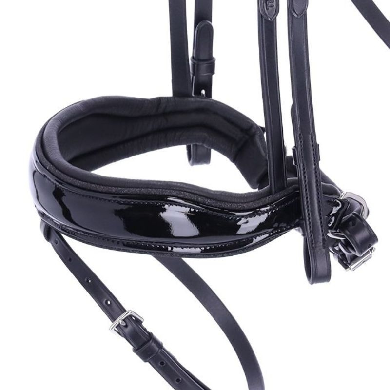 Bridon de dressage vernie Valencia Noir