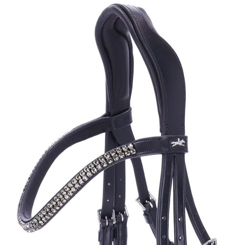 Bridon de dressage vernie Valencia Noir