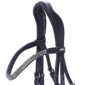 Bridon de dressage vernie Valencia Noir Bridon de dressage vernie Valencia Noir