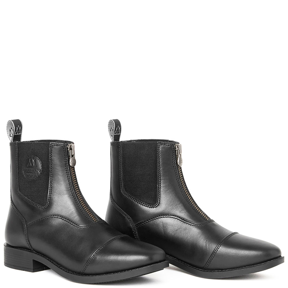 Boots d'équitation Freedom Front Zip Paddock Noir