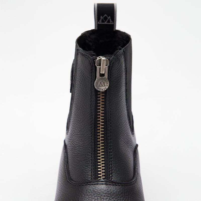 Boots d'équitation Ragazza Young Front Zip Paddock Noir