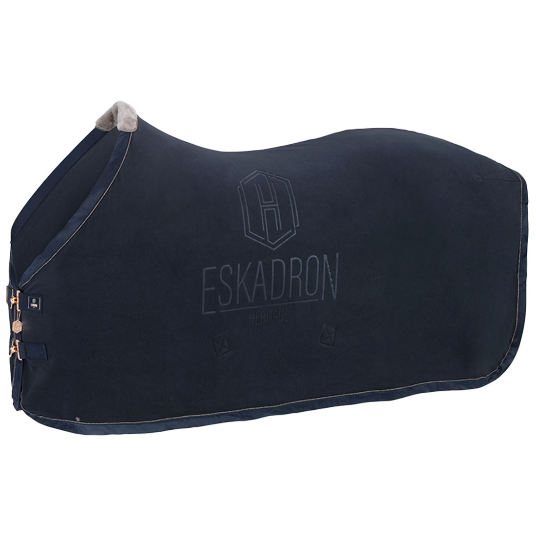 Couverture polaire Shetty Fleece Stamp Heritage Bleu Marine