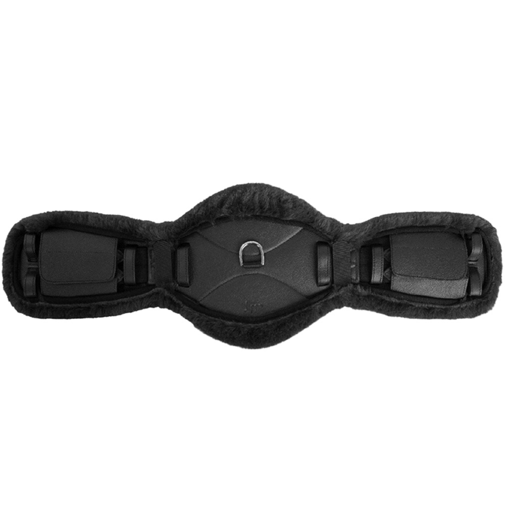 Housse de sangle Dressage Faux Fur Noir