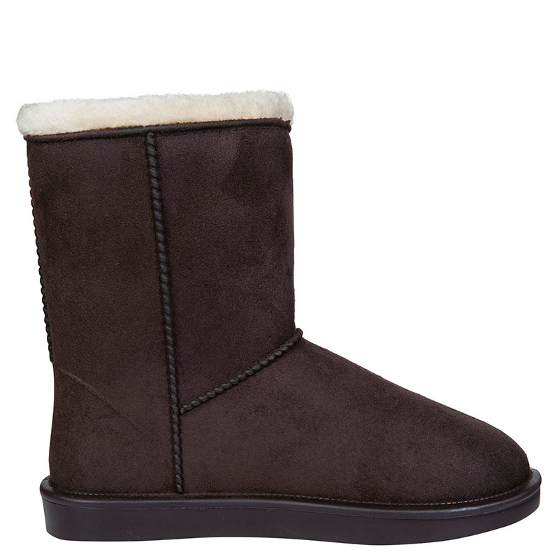 Boots de pluie doublées Davos en fourrure Gossiga Brun