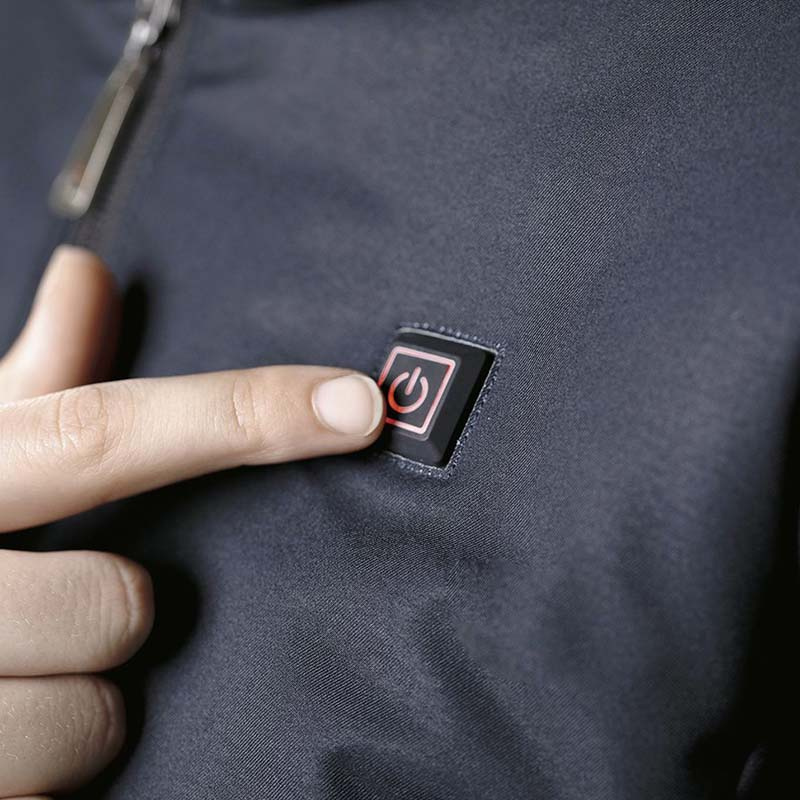 Manteaux d'équitation Élégant avec chauffage par câbles et batterie Bleu Marine